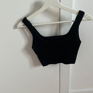 Black babaton knit tank